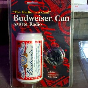 Vintage Budwiser Can AM/FM radio